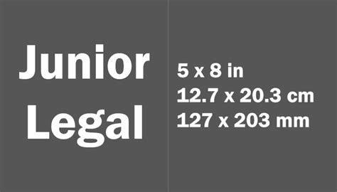 junior legal paper size|Junior Legal Paper Size Dimensions .